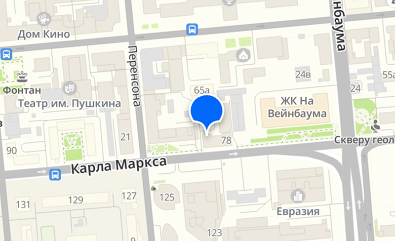 Колос на карте